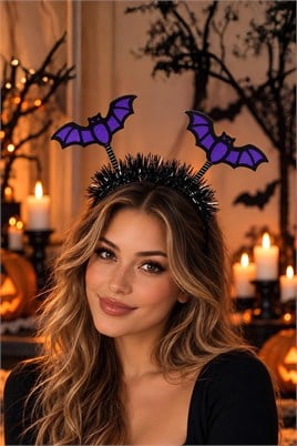Halloween Cadılar Bayramı Yarasa Taç