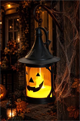 Halloween Işıklı Balkabağı Fener Halloween Cadılar Bayramı Parti Malzemesi