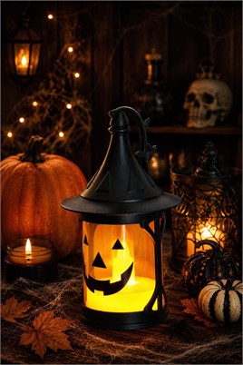 Halloween Işıklı Balkabağı Fener Halloween Cadılar Bayramı Parti Malzemesi