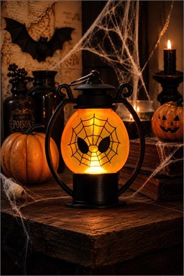 Halloween -Işıklı Hayalet Fener Halloween Cadılar Bayramı Parti Malzemesi
