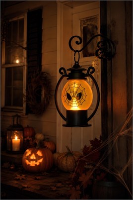 Halloween -Işıklı Hayalet Fener Halloween Cadılar Bayramı Parti Malzemesi