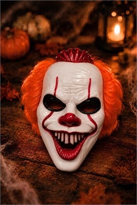 Halloween Korkunç Palyaço Maskesi – Cadılar Bayramı Parti ve Kostüm Maskesi