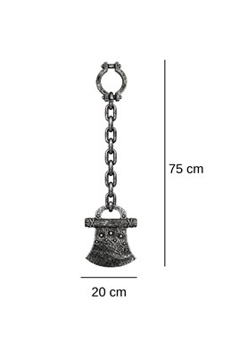 Halloween Zincirli Balta 70 cm – Plastik Kelepçeli Cadılar Bayramı Kostüm Aksesuarı