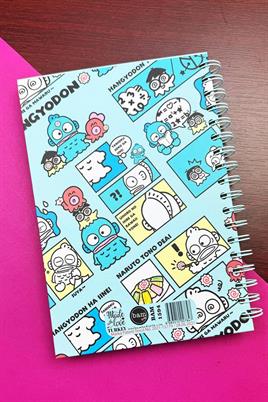 Hangyodon Tasarımlı Spiralli Stickerlı Tarihsiz Konuşan Ajanda Haftalık Planlayıcı