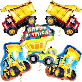 Happy Birthday Kamyon  Folyo Balon 80 cm İnşaat Temalı Parti Malzemesi