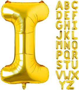 I Harf Gold Folyo Balon16 İnç 36 cm