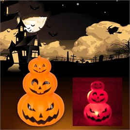 Işıklı 3lü Kabak Büyük Boy Halloween Cadılar Bayramı Parti Malzemesi