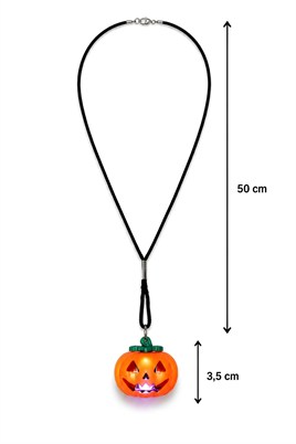 Işıklı Kabak Kolye Halloween Cadılar Bayramı Parti Malzemesi