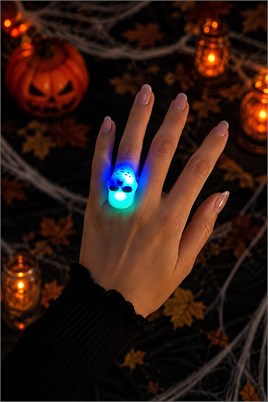 İskelet Yüzük Halloween Cadılar Bayramı Parti Malzemesi