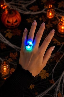 İskelet Yüzük Halloween Cadılar Bayramı Parti Malzemesi