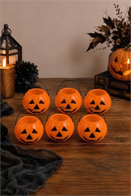Kabak Kova 6 li Halloween Cadılar Bayramı Parti Malzemesi