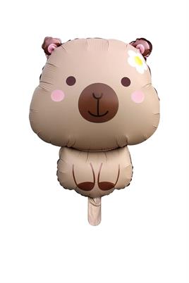 Karamel Capybara Folyo Balon 71x 48 Cm