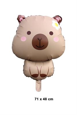 Karamel Capybara Folyo Balon 71x 48 Cm