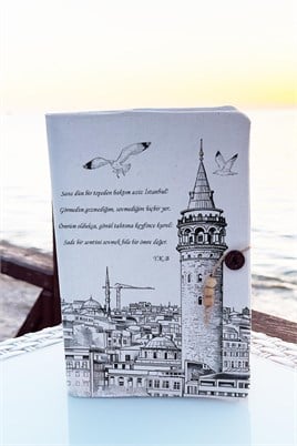 Kitap Kılıfı Ve Metal Ayraç- Galata Kulesi