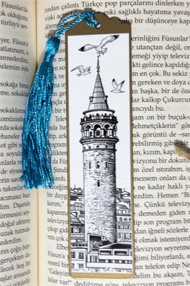 Kitap Kılıfı Ve Metal Ayraç- Galata Kulesi