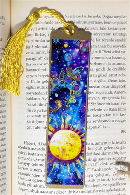Kitap Kılıfı Ve Metal Ayraç- Kozmik Güneş