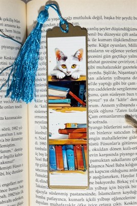 Kitap Kılıfı Ve Metal Ayraç- Meraklı Pati