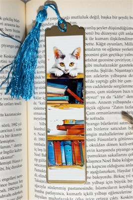 Kitap Kılıfı Ve Metal Ayraç- Meraklı Pati