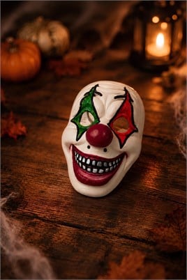 Korkunç Palyaço Maskesi – Cadılar Bayramı Halloween Korku Kostüm Maskesi