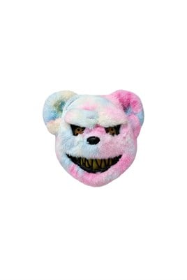 Korkunç Peluş Ayı Maskesi – Pembe Mavi Halloween Cadılar Bayramı Kostüm Maskesi