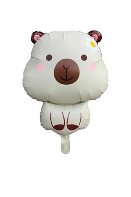 Krem Capybara Folyo Balon 71x 48 Cm