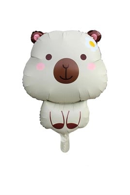 Krem Capybara Folyo Balon 71x 48 Cm