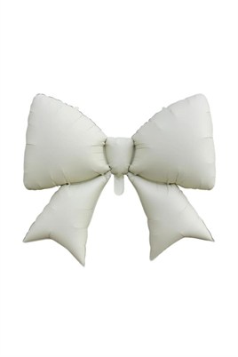 Krem Kurdele Fiyonk Folyo Balon 98x75 cm