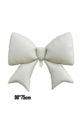 Krem Kurdele Fiyonk Folyo Balon 98x75 cm