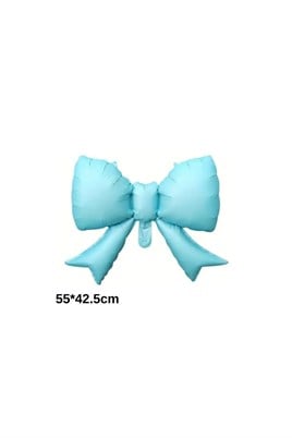 Mavi Kurdele Fiyonk Folyo Balon 55x42.5 cm