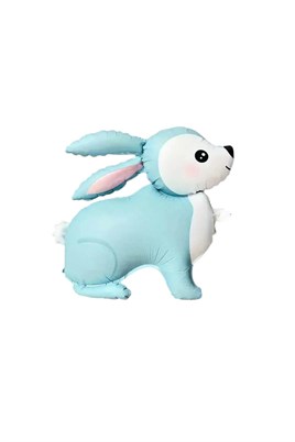 Mavi Tavşan Folyo Balon 60-59 cm