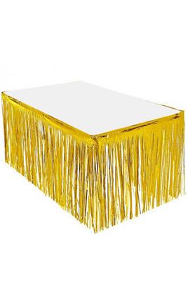 Metalize Masa Eteği Gold 70x300 cm