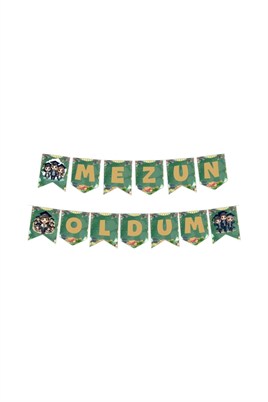 Mezun Oldum Banner – Mezuniyet Parti Süsleme