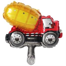 Mini Boy Beton Mikseri Folyo Balon 16 İnç  İnşaat Temalı Parti Malzemesi