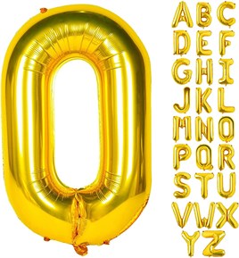 O Harf Gold Folyo Balon16 İnç 36 cm