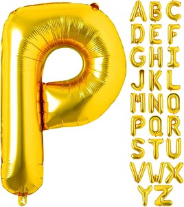 P Harf Gold Folyo Balon16 İnç 36 cm