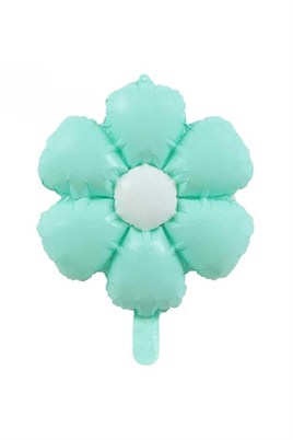 Papatya Folyo Balon 77x66 cm Makaron Su Yeşili Parti Kutlama Seti