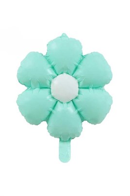 Papatya Folyo Balon 77x66 cm Makaron Su Yeşili Parti Kutlama Seti