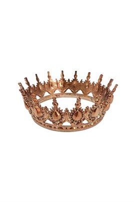 Pasta Üstü Tacı Mika Doğum Günü Taç Rose Gold