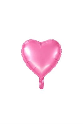 Pembe Kalp Folyo Balon 18 İnç - 45 Cm