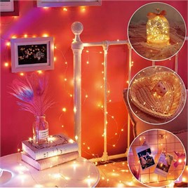 Peri Telli Perde Led 2x2 metre, Uzaktan Kumandalı, Usbli, 8 Animasyonlu 10 Saçaklı 200 Ledli