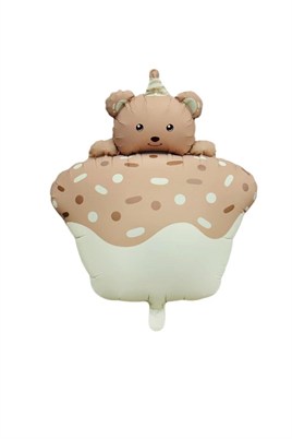 Retro Pastel Kek Folyo Balon Mavi 52.5-72.5 Cm