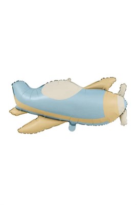 Retro Uçak Folyo Balon 78 - 42 Cm