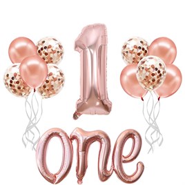 Rose Gold 1 Yaş Doğum Günü Seti