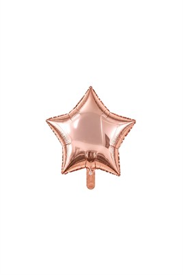 Rose Gold Yıldız Folyo Balon 45 cm - Bebek Çocuk Parti Kutlama