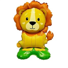 Safari Aslan Figür Ayaklı Folyo Balon 48*50 Cm