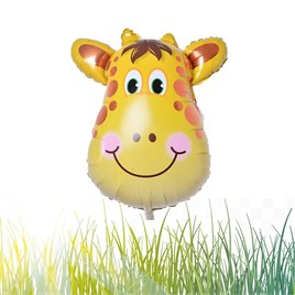 Safari Kafa Zürafa Folyo Balon 55 cm - 22 inç