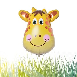 Safari Kafa Zürafa Folyo Balon 55 cm - 22 inç