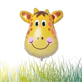 Safari Kafa Zürafa Folyo Balon 55 cm - 22 inç