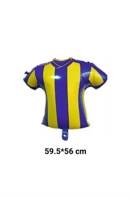 Sarı Lacivert  Forma Folyo Balon – 59.5x56 cm