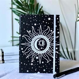 Tarot Tasarımlı Lastikli Çizgisiz Defter